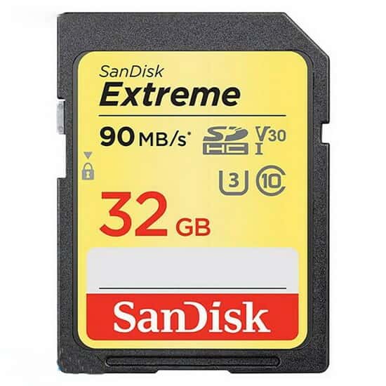 کارت حافظه  سن دیسک Extreme V30 UHS-I U3 Class 10 32GB139323